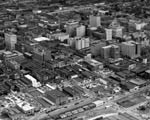 Link to Image Titled: Aerial view of downtown Wichita looking southeast